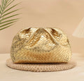 Pochette Tressée Dorée Effet Pouch⁠