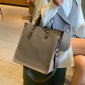 Genuine Leather Women's Bag 2024 New Large Capacity Women Shoulder Bags High Quality Cowhide Rectangle Female Handbags 9020