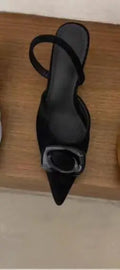 Women High Heels Sandals Pointed Toe Designer Shoes for Woman Fashion