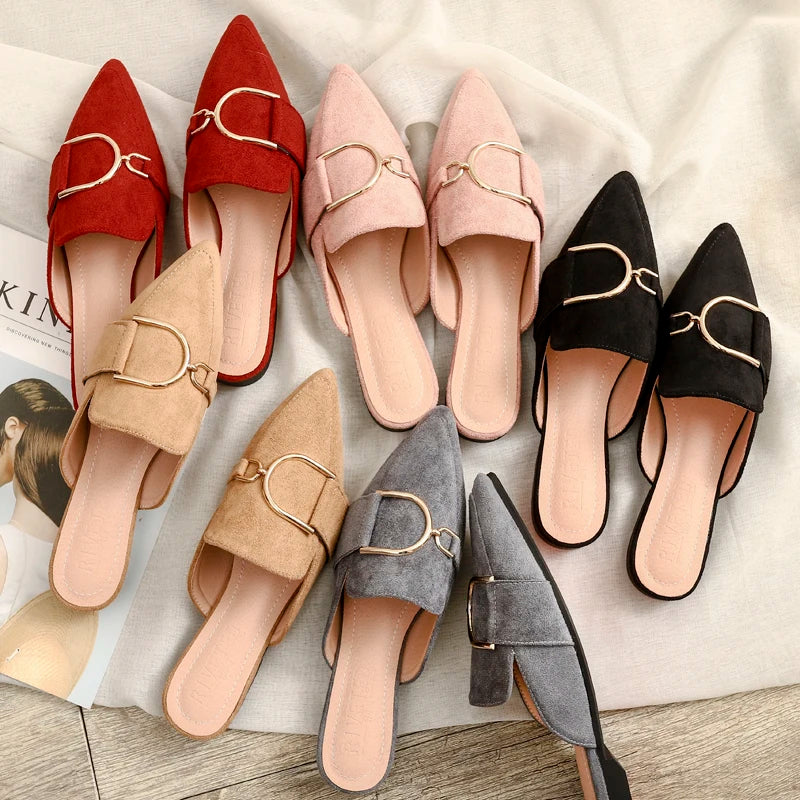 Flat Shoes Women Spring/autumn Chaussures Plates Outdoor Mules Shoes Zapatos Planos De Mujer Casual Sapatilha Feminina Moccasins