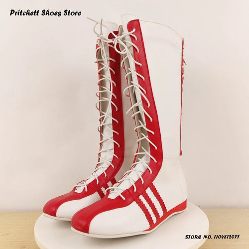 Women's Sports Style Knee-high Boots Street Style Round Toe Flat with