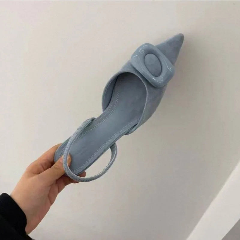Women High Heels Sandals Pointed Toe Designer Shoes for Woman Fashion