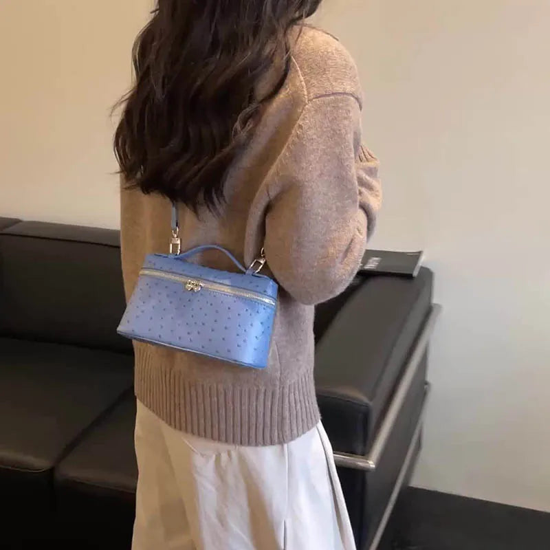 Ladies' Handbag 2026 New Fashionable And Minimalist Style Rivet Small Square Bag Single Shoulder Crossbody Bags