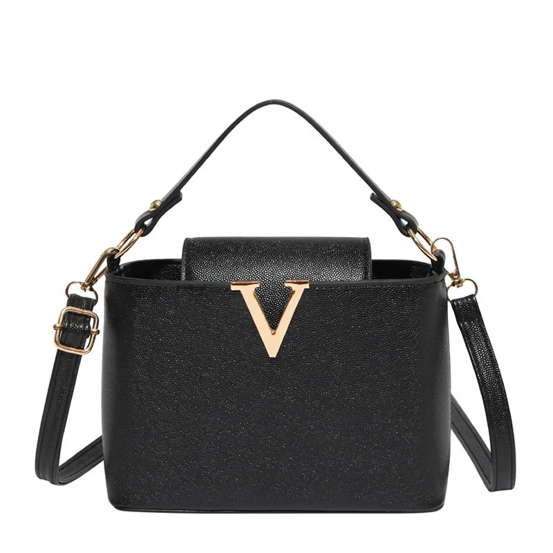 Luxury handbags for women 2026 New VLarge-capacity bucket bag for commuting, hand-held shoulder bag